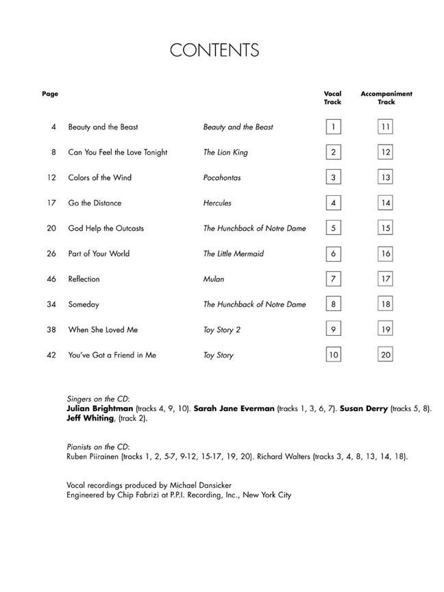 Disney Contemporary Songs
